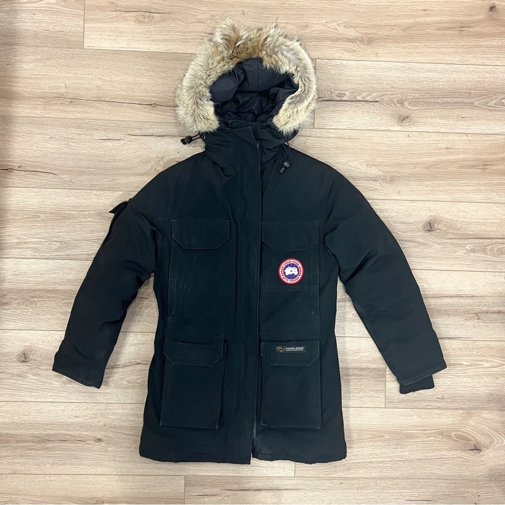 Canada Goose Down Expedition Jacket Black 2XS MADE IN CANADA